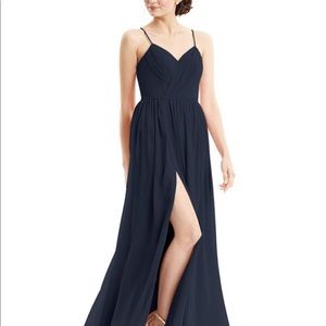 Azazie Navy Cora Bridesmaid Dress A2